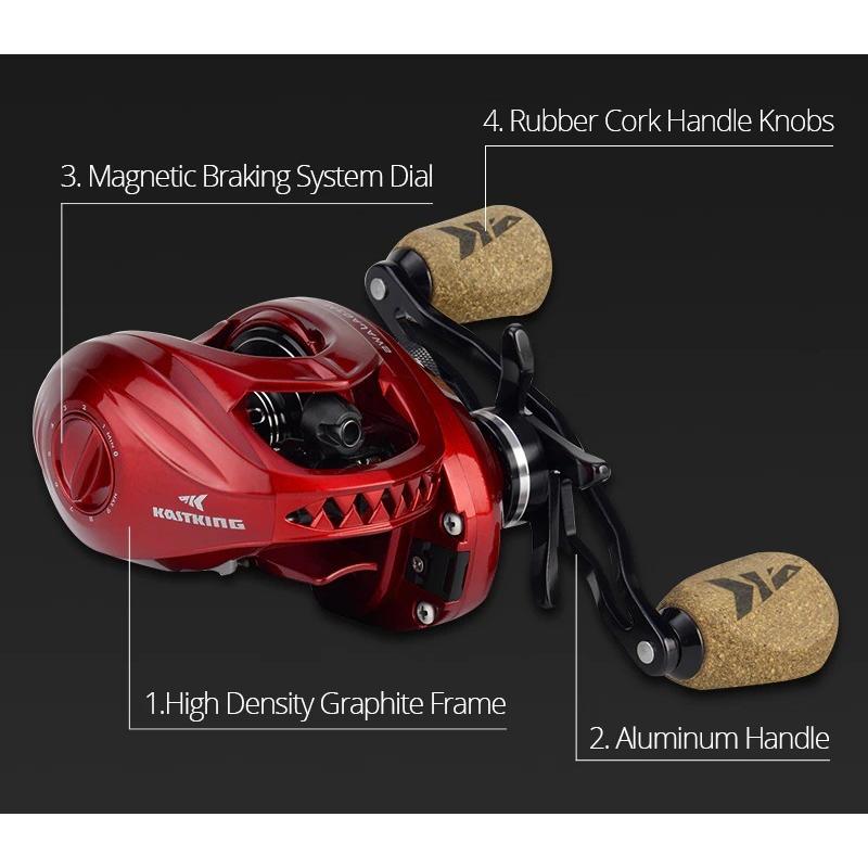 KASTKING（カストキング） KastKing MegaJaws Baitcasting Reel メガ
