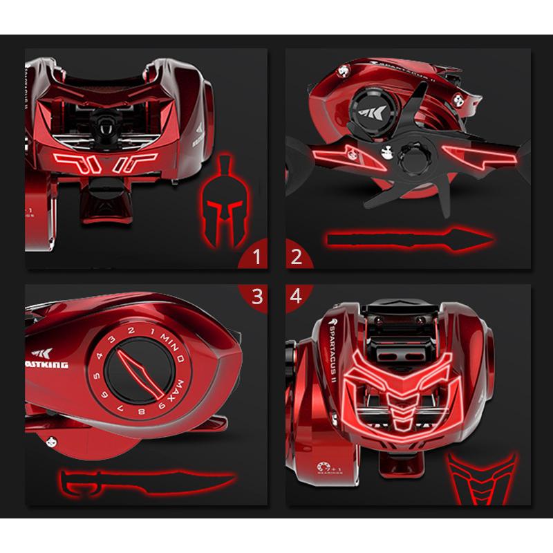 KASTKING Kastking Spartacus II Baitcasting reel Fire Engine KASTKING Kastking Spartacus II Baitcasting reel Fire Engine