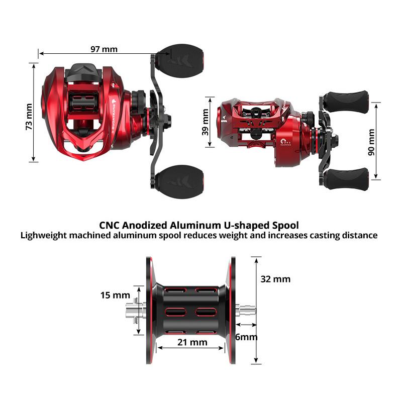 KASTKING Kastking Spartacus II Baitcasting reel Spindrift KASTKING Kastking Spartacus II Baitcasting reel Spindrift