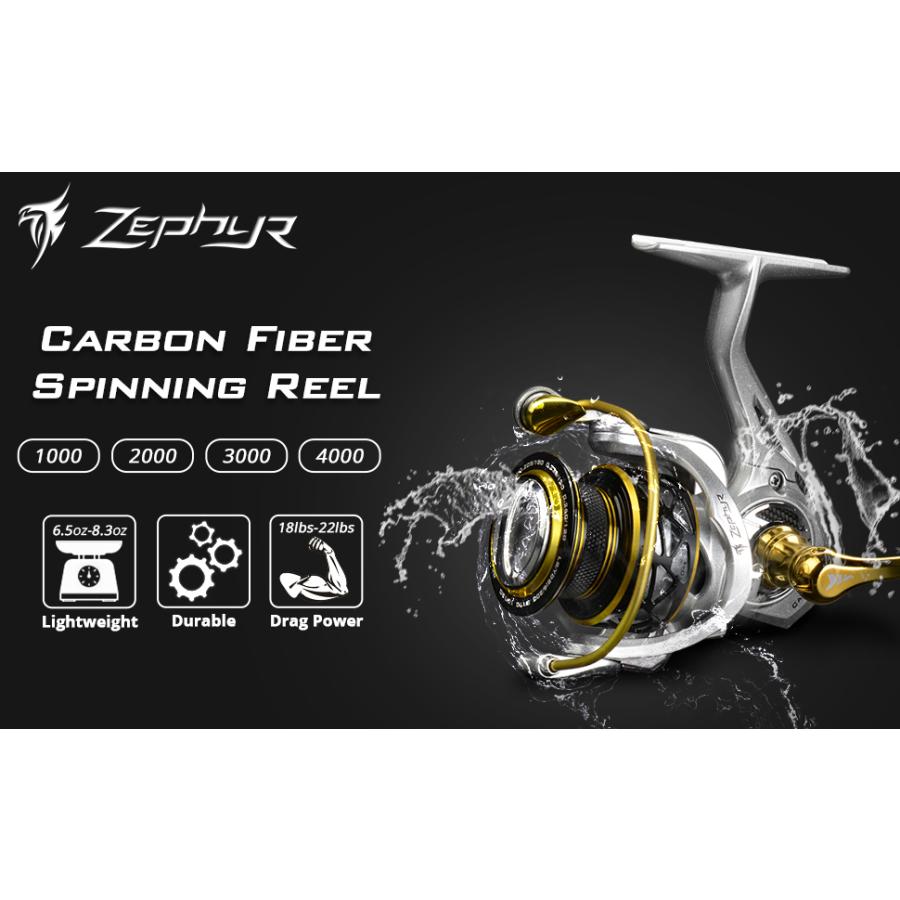 KastKing Zephyr Carbon 2000 Spinning Reel カストキング ゼファー カーボン スピニングリール