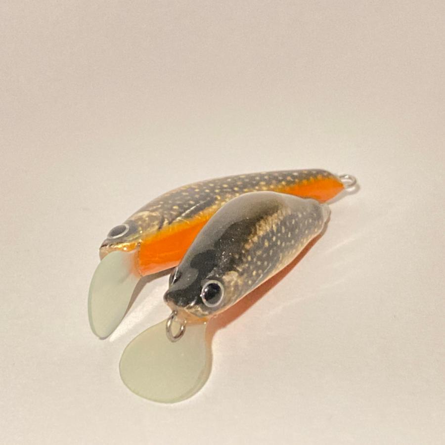 Brook trout  ブルックトラウト ミノー ハンドメイド トラウト ルアー PAN hand made LURES｜lynxoutdoor｜07