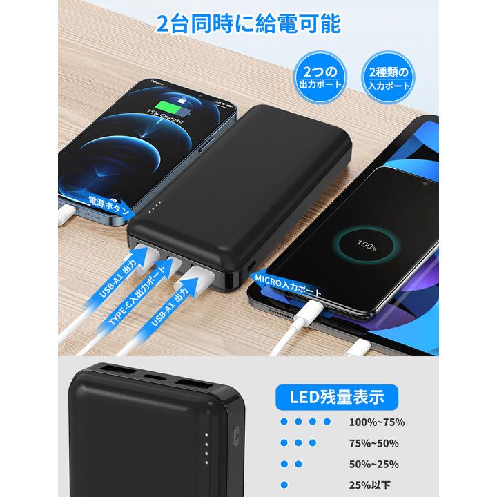 モバイルバッテリー 電熱ベスト用 バッテリー 20000mAh大容量 モバイルバッテリー 電熱ベスト用 バッテリー 20000mAh大容量