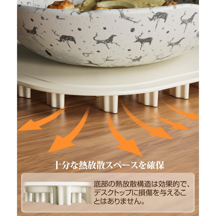 保温プレート 食品保温プレート 8秒急速加熱 9段階温度モード タイマー