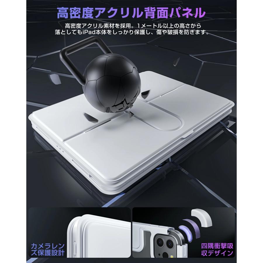 マジックキーボード 11インチ iPad Air5 キーボード付きケース 着脱式 ipad キーボード マジックキーボード ケース 2025新商品 Air4/Air5 11