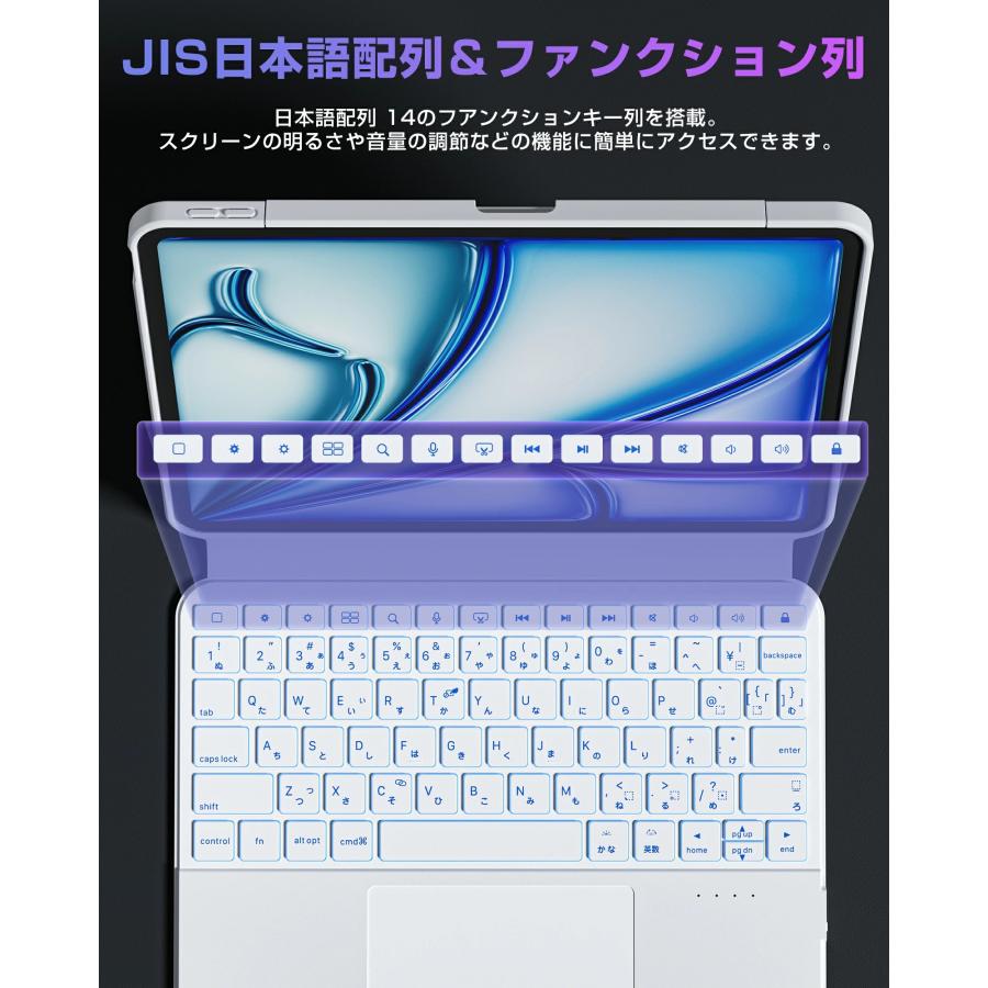 マジックキーボード 11インチ iPad Air5 キーボード付きケース 着脱式 iPad 6 Mini Air5 着脱式 ケース キーボード付き Bluetooth 第9世代