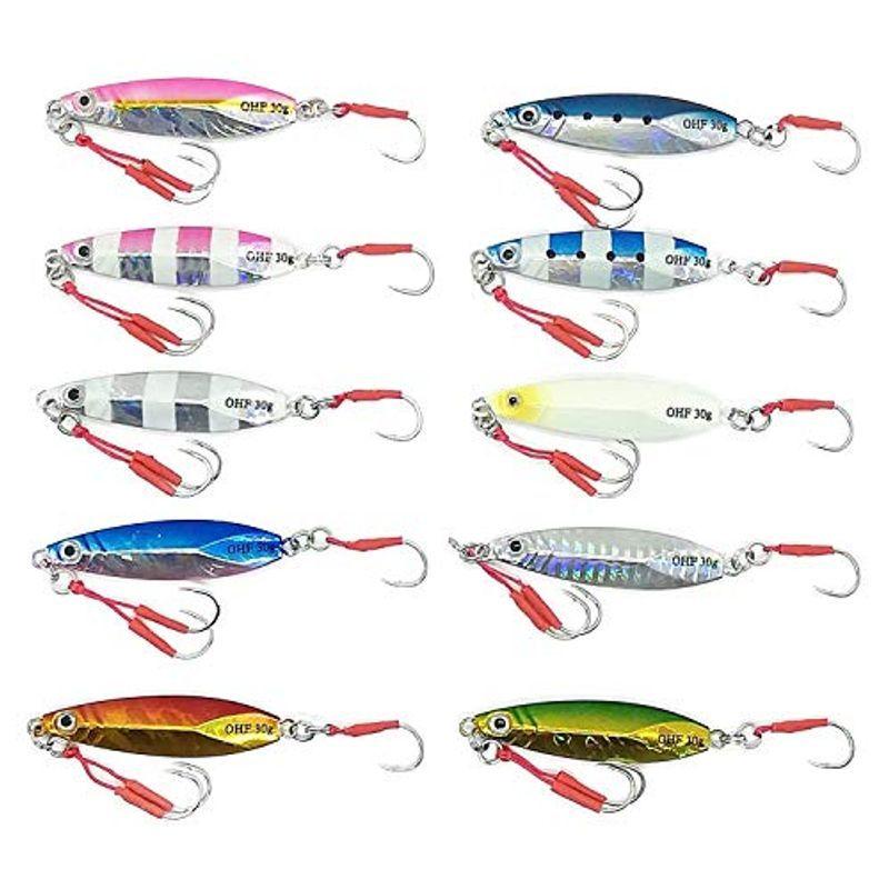 釣り ネイビーシー Ohf メタルジグ セット 10g 15g g 30g 40g アシストフック付き 10個セット スロー ジギング 30g 10個セッ Xvoitdxvf3 Www Kbdav Ac In