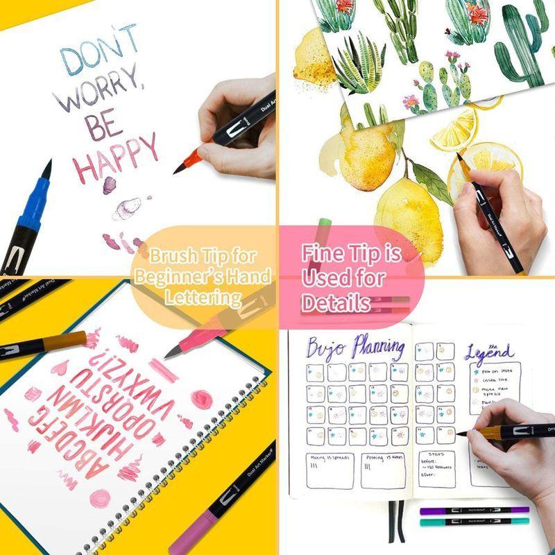 定番のお歳暮 模型 プラモデル用塗料 カラーペン48色セットカラー筆ペン水彩ペン のアートマーカーペン水性筆 細字太字両用 漫画落書き手帳塗り絵イラスト 美術用学校オフィス用品文 Www Threeriversofs Com