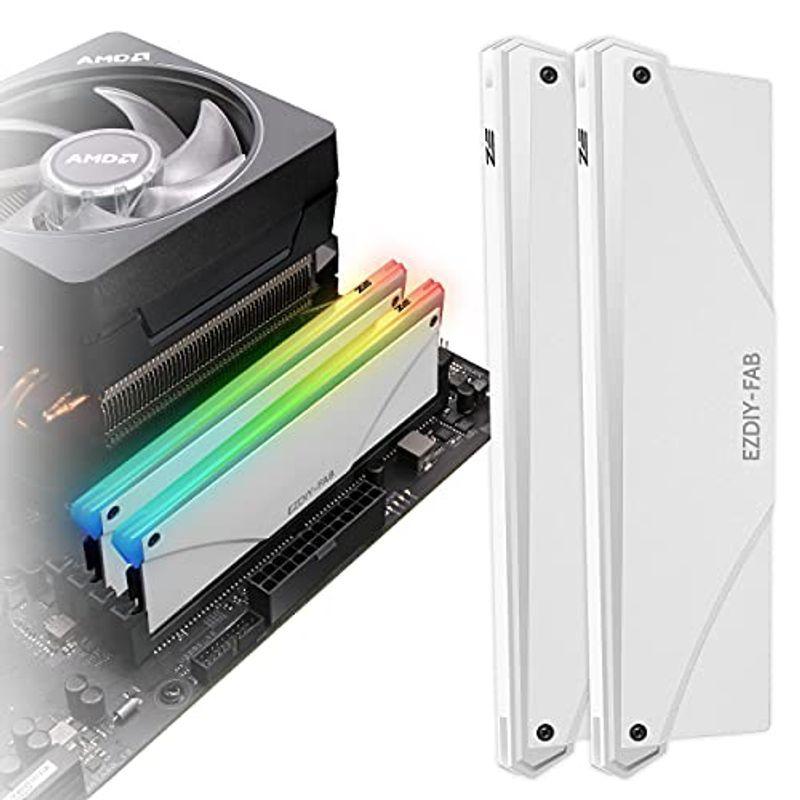 【福袋セール】  RGB アドレサブル メモリヒートシンク 冷却 RAM RGB 新しいバージョン EZDIY-FAB LED機能搭載 オーバ (デスクトップ PC用ファン、クーラー