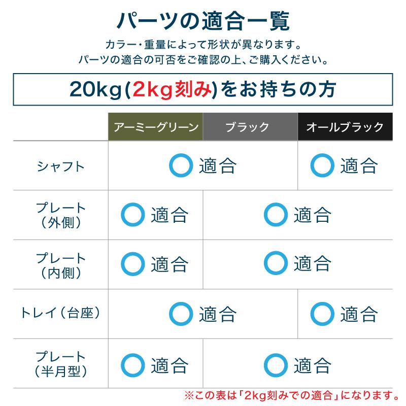 フレックスベル 2kg刻み 20kg/32kg 専用 シャフト グリップのみ