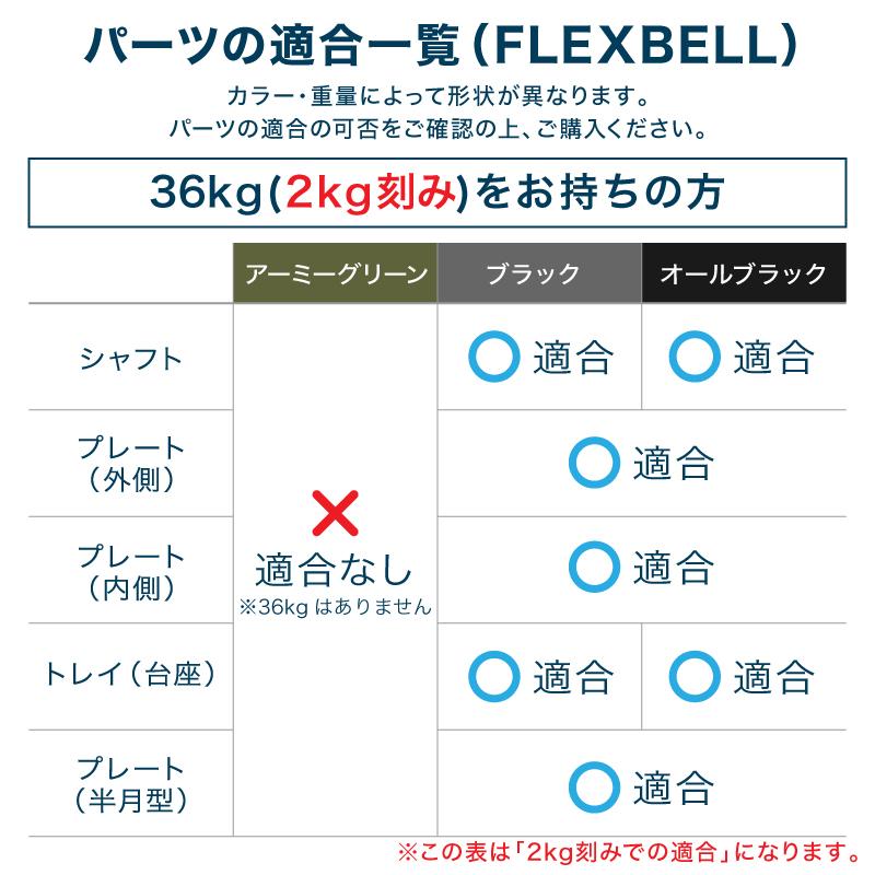 フレックスベル 2kg刻み 20kg/32kg/36kg/S24kg/S40kg 専用 台座 トレイ |  | 06