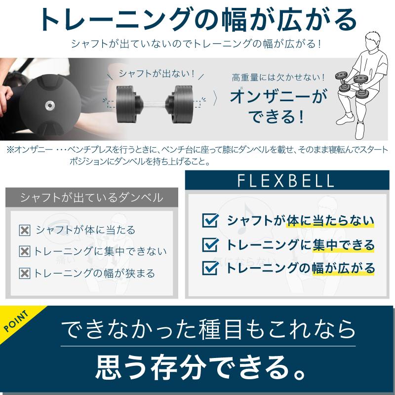 レビュー投稿で2年保証) ダンベル フレックスベル 2kg刻み 20kg レビュー投稿で2年保証) ダンベル フレックスベル 2kg刻み 20kg