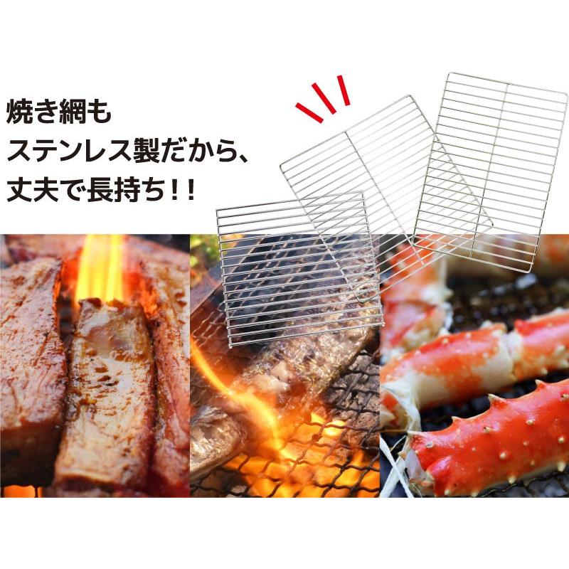 バーベキューコンロ BBQ グリル コンロ 取っ手付き 高さ：低い LS-1068 ステンレス 折り畳み式 組立不要｜lysin｜16