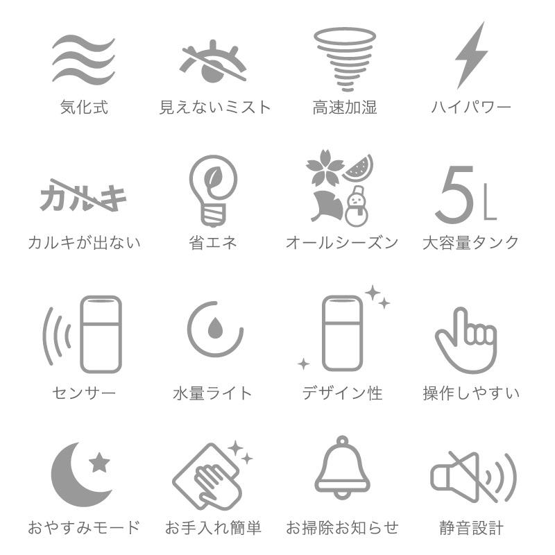レビュー投稿で2年保証) ライシン 加湿器 気化式 全方位加湿 超 レビュー投稿で2年保証) ライシン 加湿器 気化式 全方位加湿 超