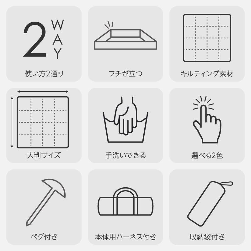 （レビュー投稿で1年保証） ライシン 改良版 ライシン レジャーシート 2Way 厚手 大判 おしゃれ コンパクト 収納袋付き |  | 01