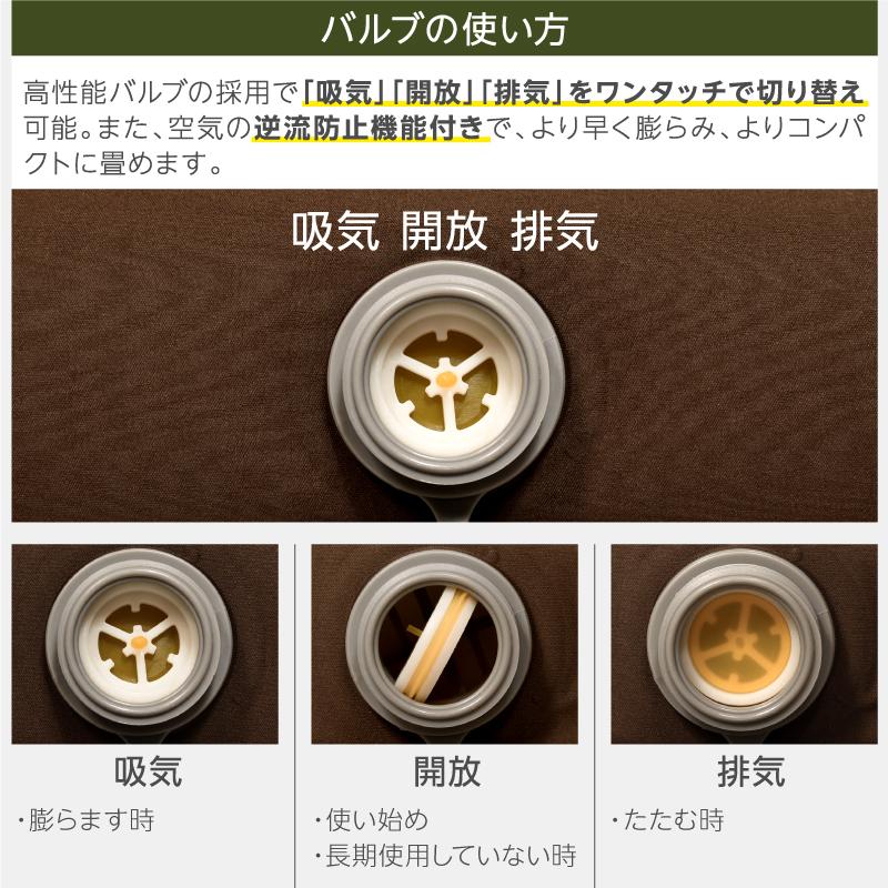 （レビュー投稿で1年保証） ライシン インフレーターマット ダブル 極上 幅130cm 厚さ10cm キャンプ マット |  | 09