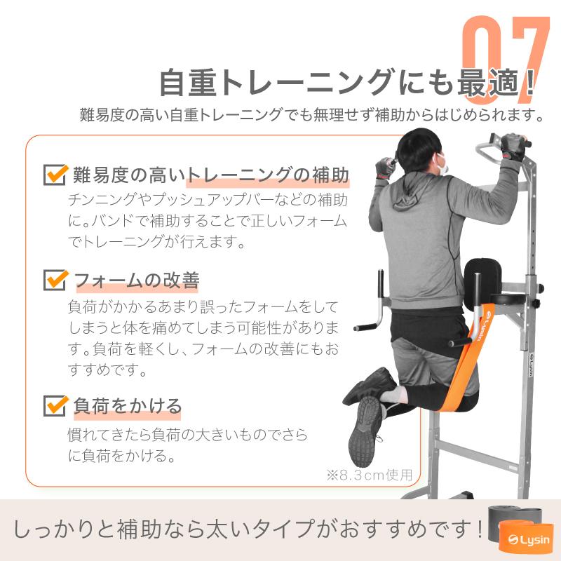 （レビュー投稿で1年保証） ライシン トレーニングチューブ 3.2cm 負荷レベル4/8 ゴム バンド 筋トレ エクササイズ |  | 10