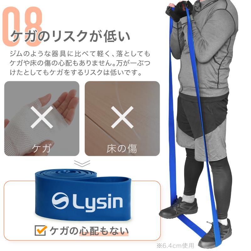 （レビュー投稿で1年保証） ライシン トレーニングチューブ 3.2cm 負荷レベル4/8 ゴム バンド 筋トレ エクササイズ |  | 11