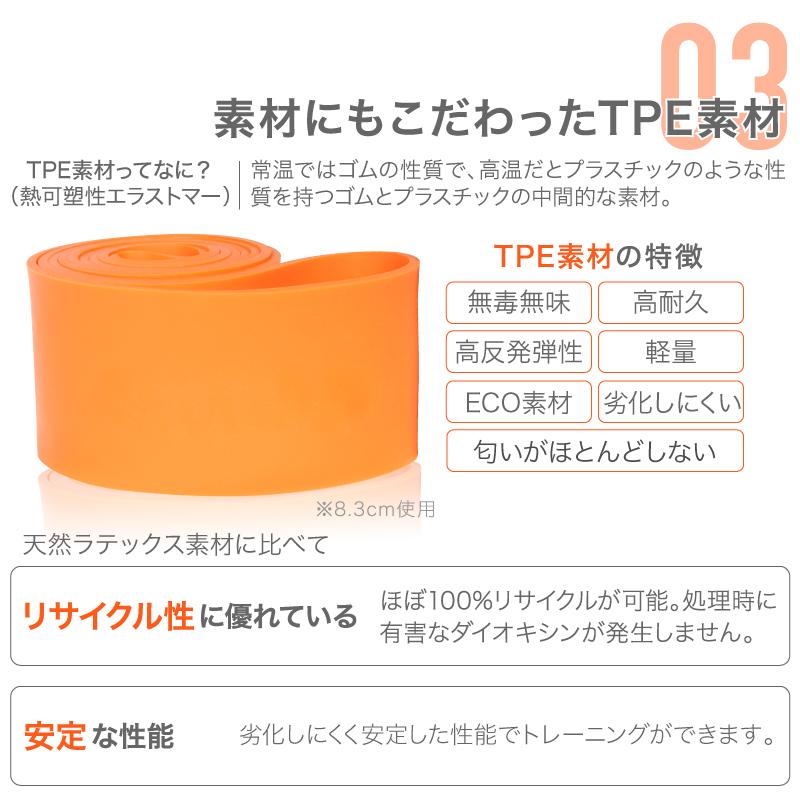 （レビュー投稿で1年保証） ライシン トレーニングチューブ 3.2cm 負荷レベル4/8 ゴム バンド 筋トレ エクササイズ |  | 05