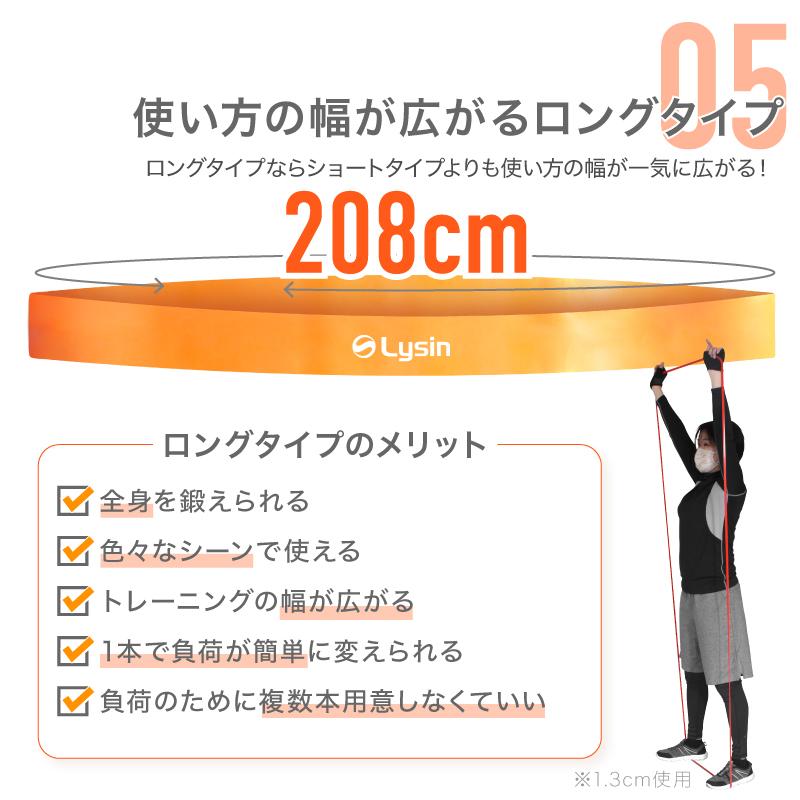 レビュー投稿で1年保証） ライシン トレーニングチューブ 3.2cm 負荷