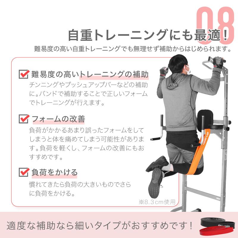（レビュー投稿で1年保証） ライシン トレーニングチューブ 6.4cm 負荷レベル6/8 ゴム バンド 筋トレ エクササイズ |  | 10
