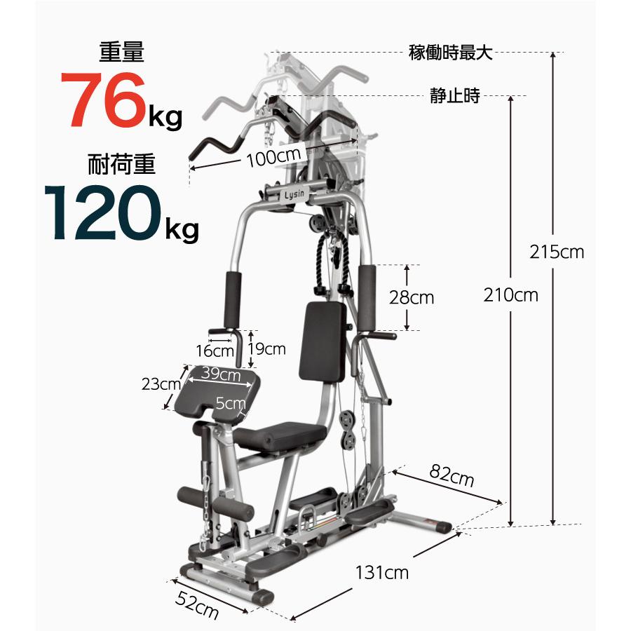 ホームジム 1台多役 静音設計 自重 総合 筋トレ マシン エクストラジム Ls Exgym ライシン Yahoo 店 通販 Yahoo ショッピング