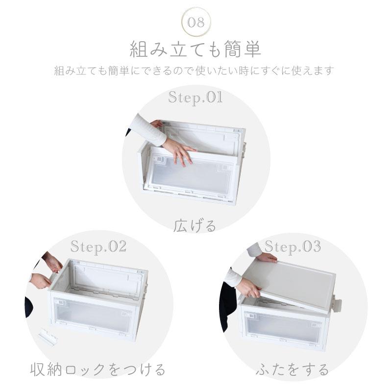 （レビュー投稿で1年保証）（特注品） ライシン 折りたたみ コンテナボックス キッチン 収納 ボックス 43L 2箱セット |  | 10