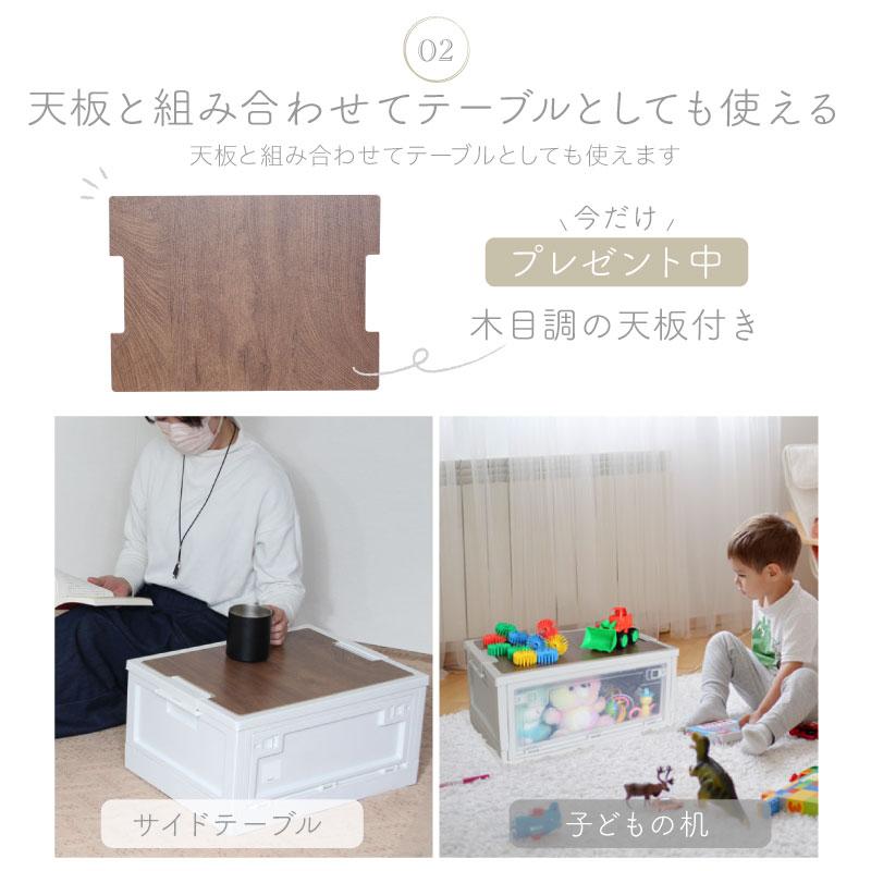 （レビュー投稿で1年保証）（特注品） ライシン 折りたたみ コンテナボックス キッチン 収納 ボックス 43L 2箱セット |  | 04