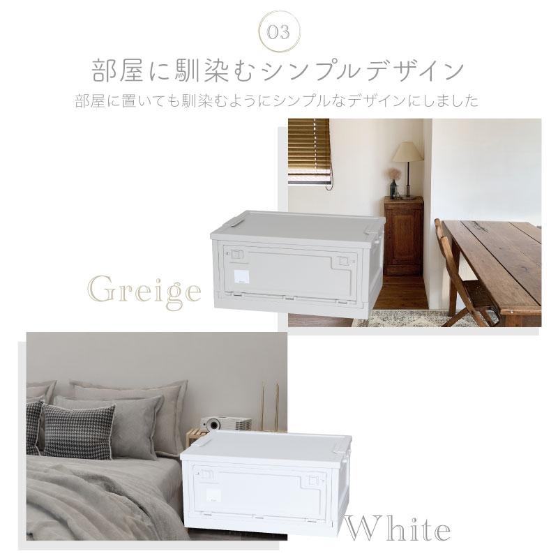 （レビュー投稿で1年保証）（特注品） ライシン 折りたたみ コンテナボックス キッチン 収納 ボックス 43L 1箱のみ |  | 05