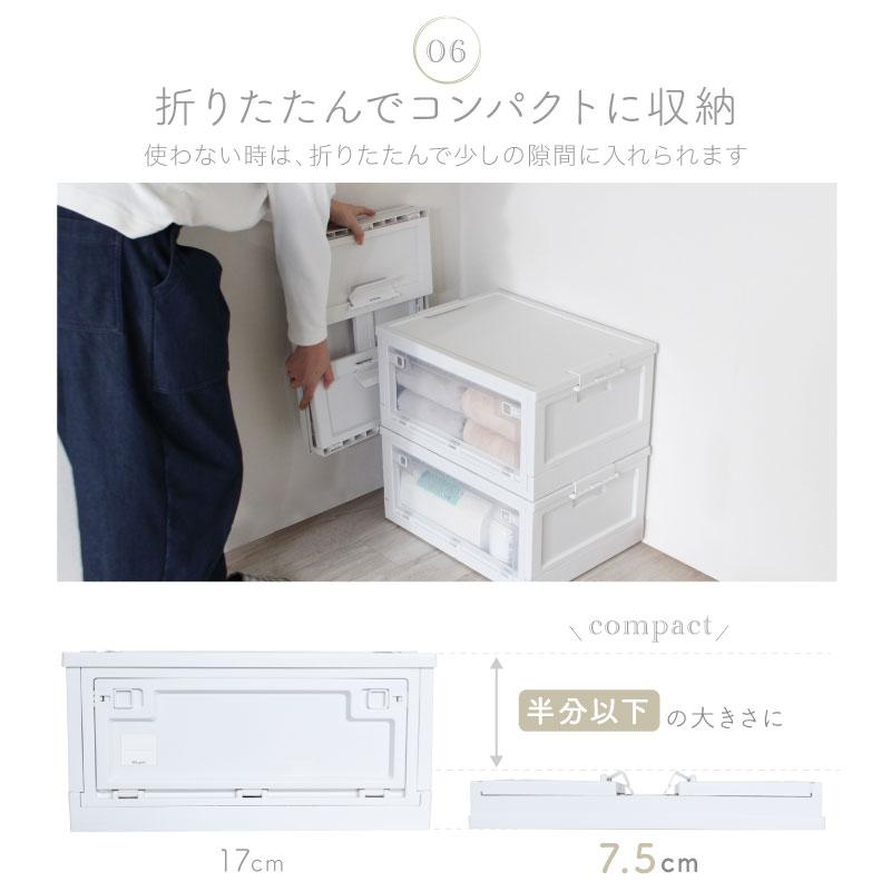 （レビュー投稿で1年保証）（特注品） ライシン 折りたたみ コンテナボックス キッチン 収納 ボックス 43L 1箱のみ |  | 08