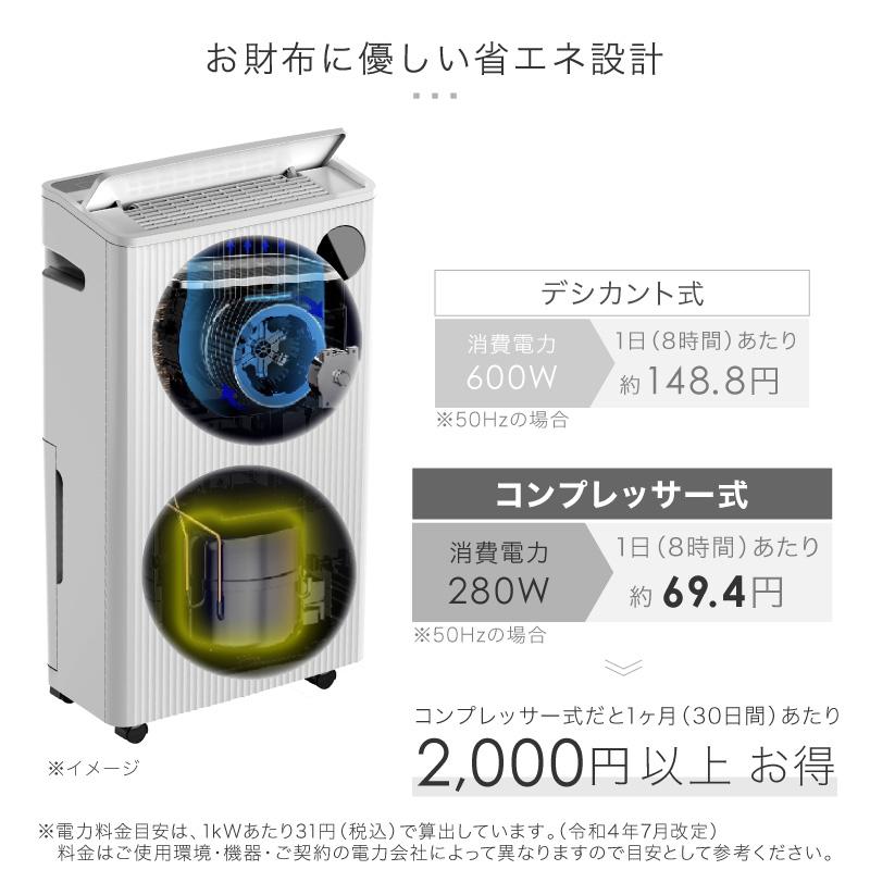 ライシン 空気清浄機 コンプレッサー式 除湿器 LS-FDD20-5291 レビュー投稿で2年保証） ライシン 除湿機 コンプレッサー 式