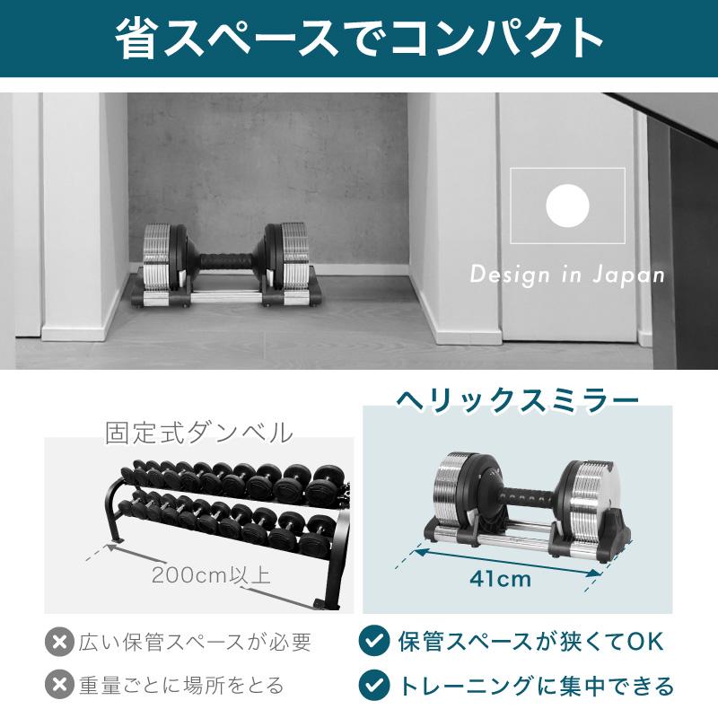 レビュー投稿で2年保証） ライシン ヘリックスミラー 1kg刻み 20kg 2個