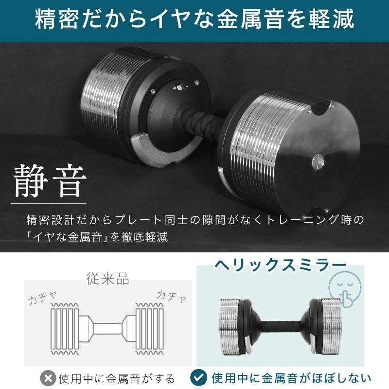 レビュー投稿で2年保証） ライシン ヘリックスミラー 1kg刻み 20kg 2個