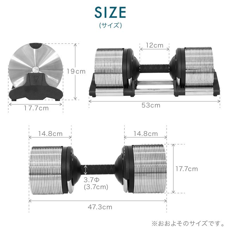 レビュー投稿で2年保証) ライシン メタルダンベル 1kg刻み 40kg レビュー投稿で2年保証) ライシン メタルダンベル 1kg刻み 40kg