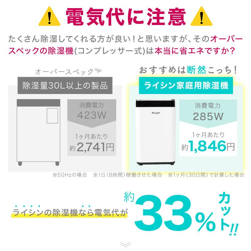 【美品】Qrachic コンプレッサー式除湿機 LS-QJ01A 2022年製 ライシン ～スタッフレビュー コンプレッサー式 除湿機 LS-QJ01A