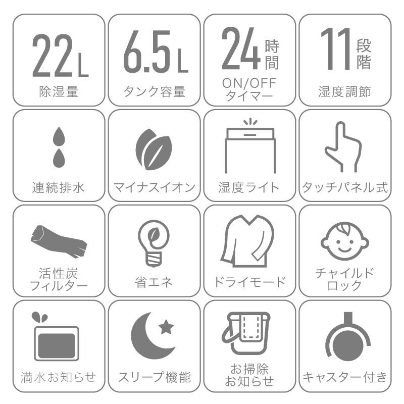 レビュー投稿で2年保証） ライシン 除湿機 コンプレッサー 式 大容量