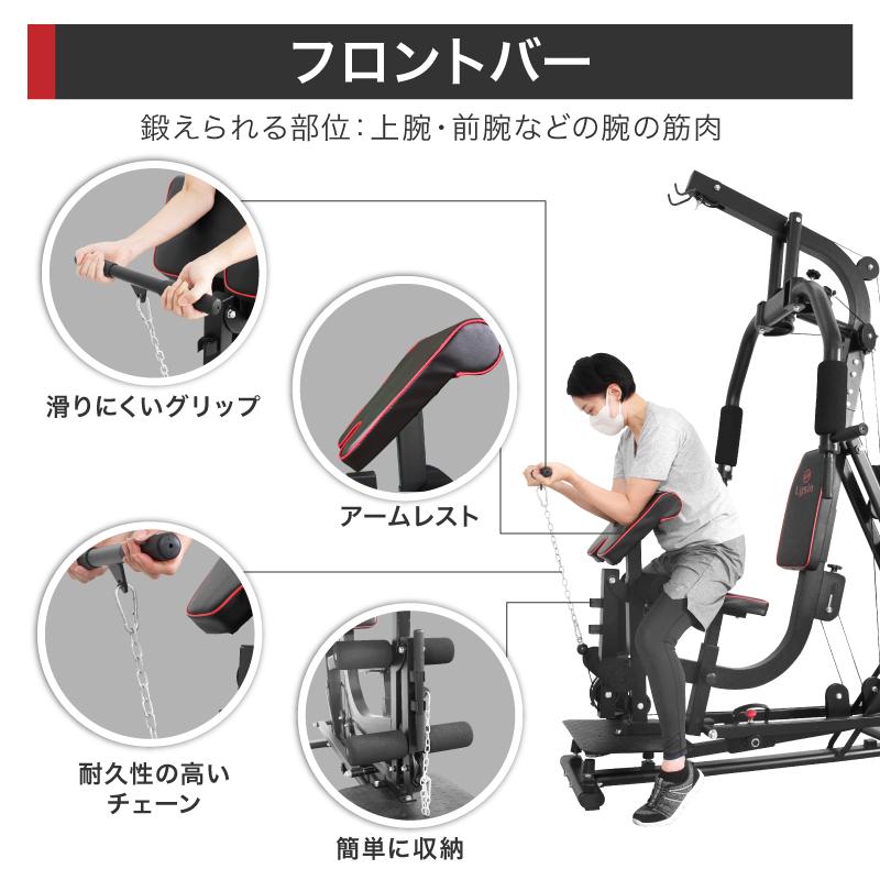 ライシン ホームジム DX マルチ トレーニング 器具 セット 総合 大型