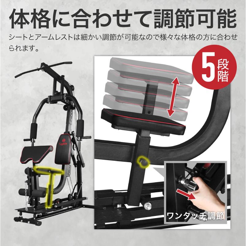 ライシン ホームジム DX マルチ トレーニング 器具 セット 総合 大型