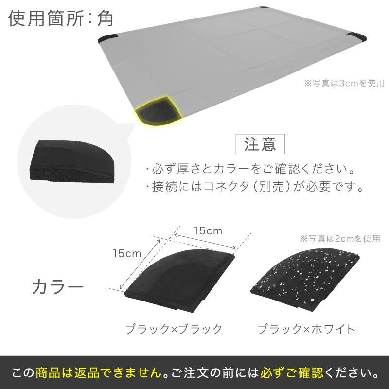 ライシン ゴムマット 専用 コーナー 厚さ 3cm 1枚 四隅材 トレーニング 