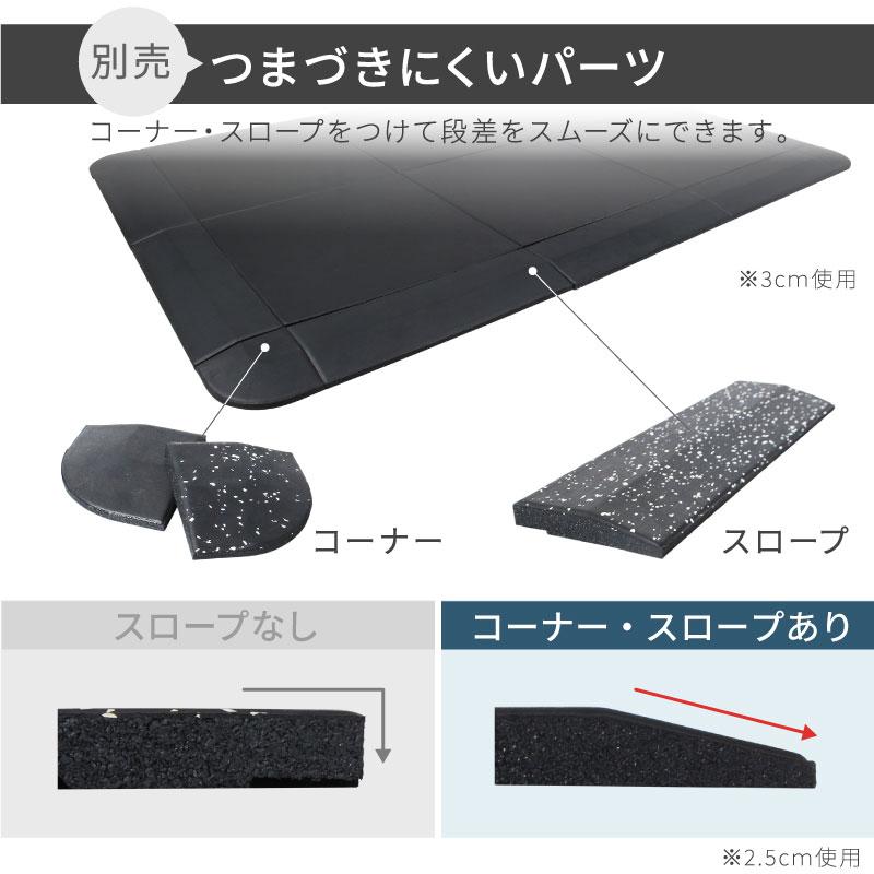 （レビュー投稿で1年保証） ライシン ゴムマット 厚さ 2cm 4枚セット コネクタ6個付き トレーニング ジム 衝撃吸収 防音｜lysin｜14