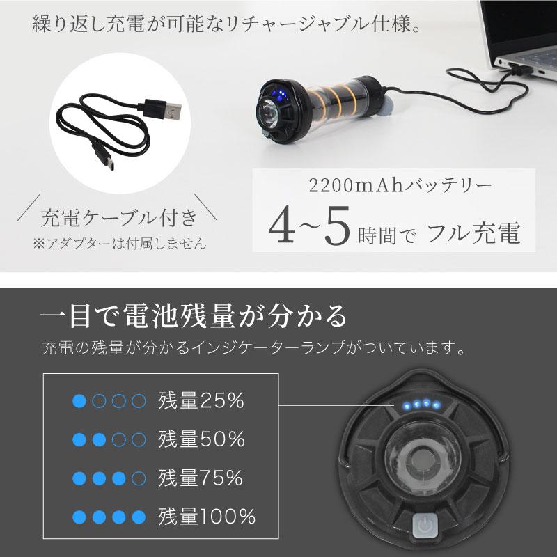 レビュー投稿で1年保証） ライシン LED ランタン ミニ サイズ USB 充電