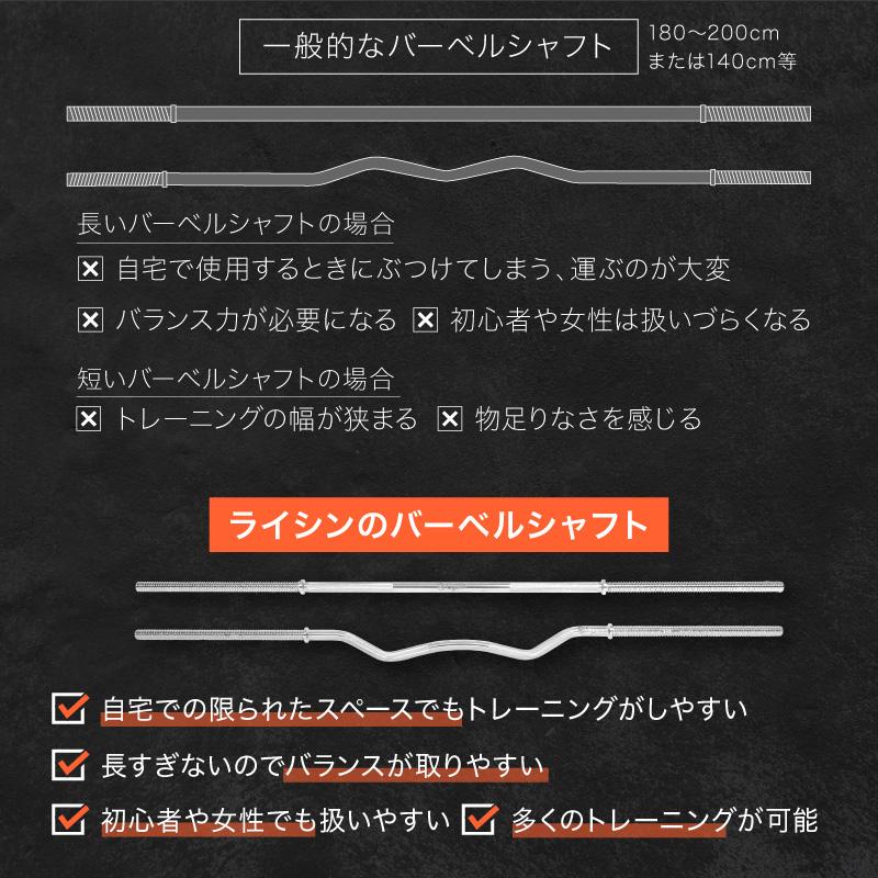 レビュー投稿で1年保証） ライシン バーベルシャフト フレックスベル