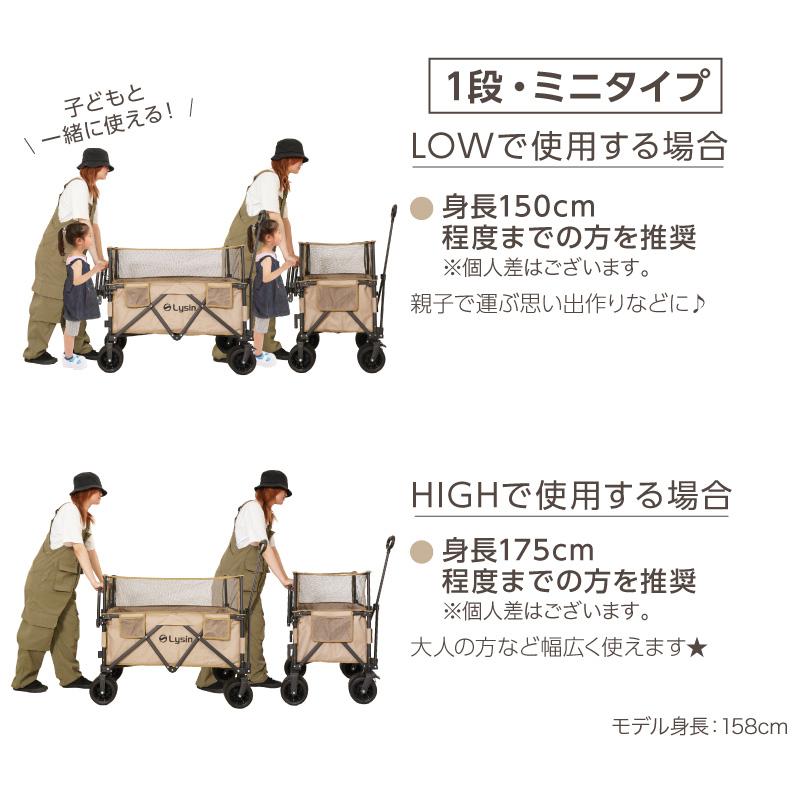 ライシン アウトドアワゴン Eシリーズ専用 固定パーツ（2個組） と リアキャリア（両手ハンドル） セット |  | 14