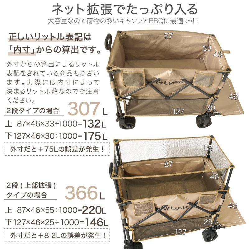 レビュー投稿で2年保証） ライシン アウトドアワゴン Eシリーズ