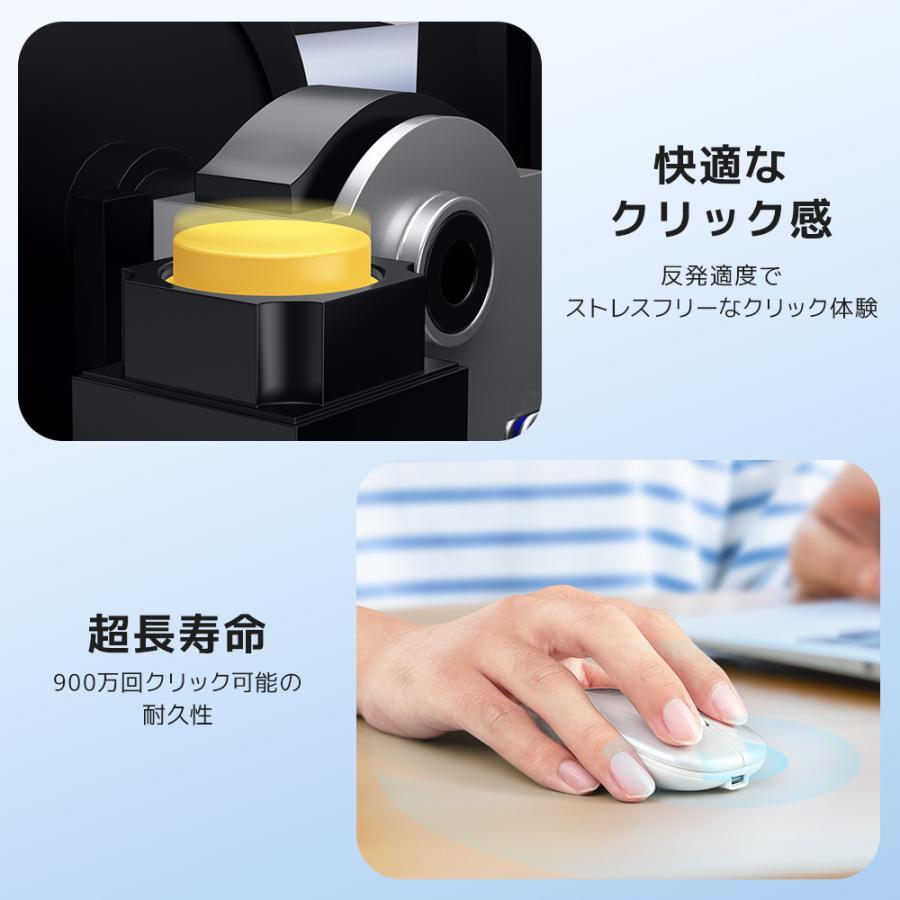 ワイヤレスマウス 無線 Bluetooth対応 超薄型 静音クリック DPI切替 3