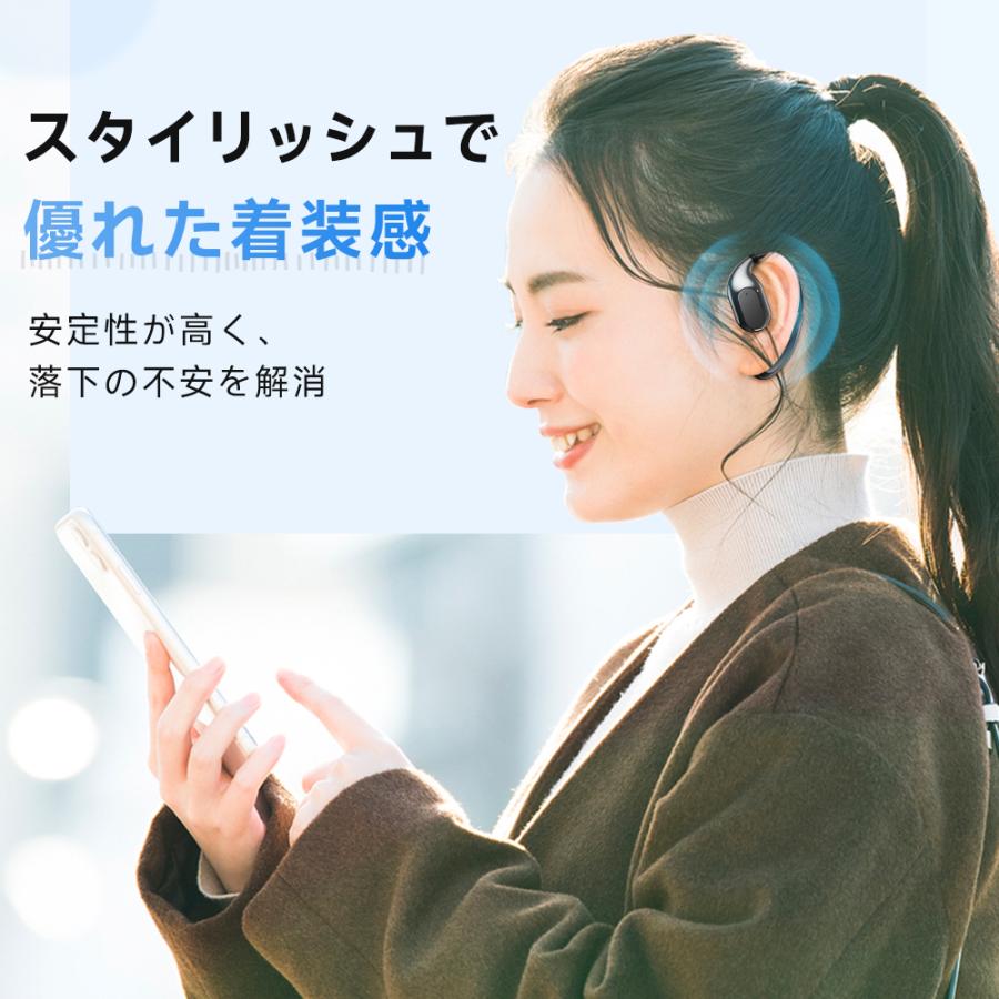 ワイヤレスイヤホン Bluetooth5.4 耳掛け式 爆買 空気伝導イヤホン 骨
