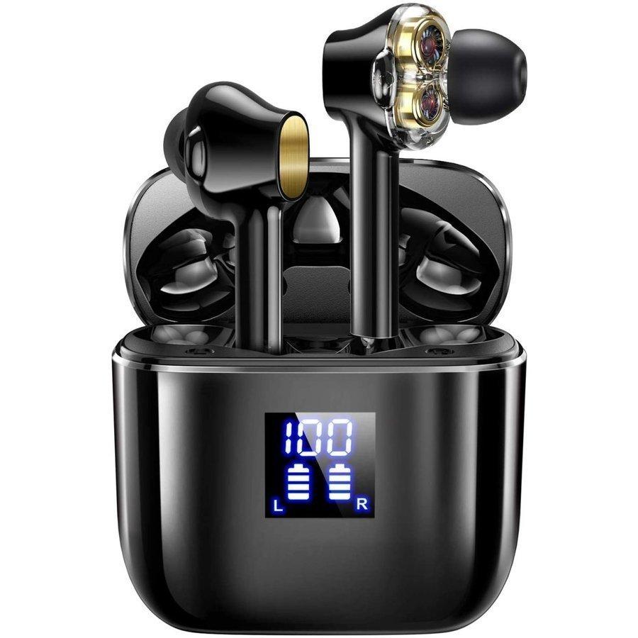 ワイヤレスイヤホン ブルートゥース イヤホン カナル型 Bluetooth5 0 800mah大容量 Iphone Android Siri対応 高音質 c対応 両耳 左右分離 防水 開店記念セール