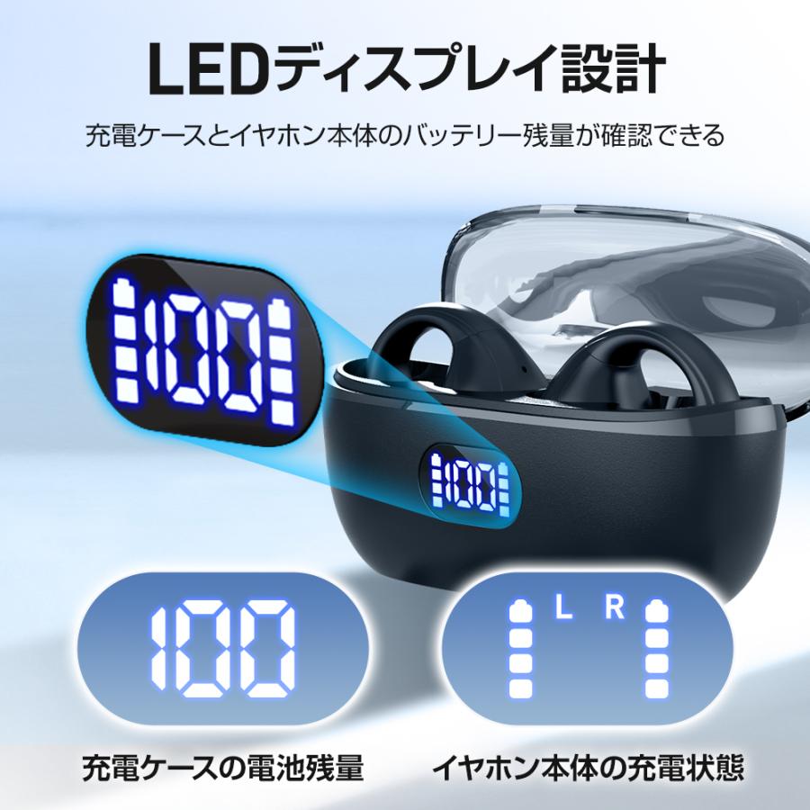 ワイヤレスイヤホン Bluetooth5.4 高音質 爆買 空気伝導 耳を塞がない