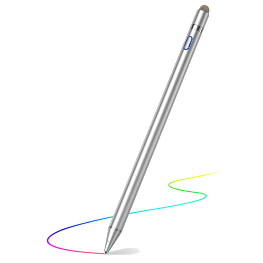 タッチペン ipad iPhone Android スマホ タブレット 対応 スタイラスペン 極細 高感度 充電式  細/太両側 送料無料｜lzgp｜02