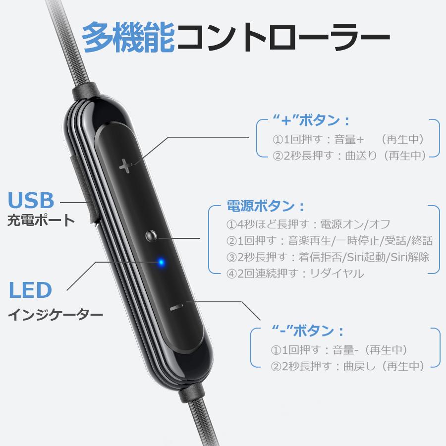 ワイヤレスイヤホン Bluetooth5.1 イヤホン カナル型 自動ペアリング スポーツ用 IPX6防水 高音質 通話 音量調整 Siri対応 マイク内蔵 iphone/android対応｜lzgp｜11