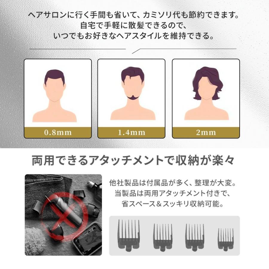 BELANDO 電動バリカン 散髪 爆買 電気バリカン IPX7防水 プロ仕様 ヘア